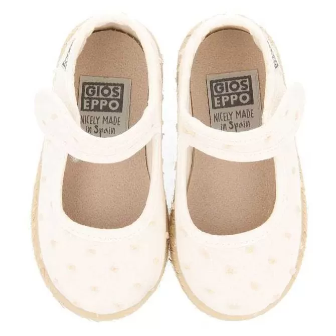 Niñas | Zapatillas<Gioseppo Alpargata Blanca Estilo Mercedita Con Estampado De Lunares Nina Butera