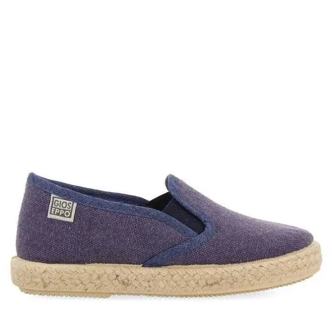 Bebe | Sneakers Bebe Nino<Gioseppo Alpargatas Orizaba Bebes Color Azul Marino Con Elasticos Laterales