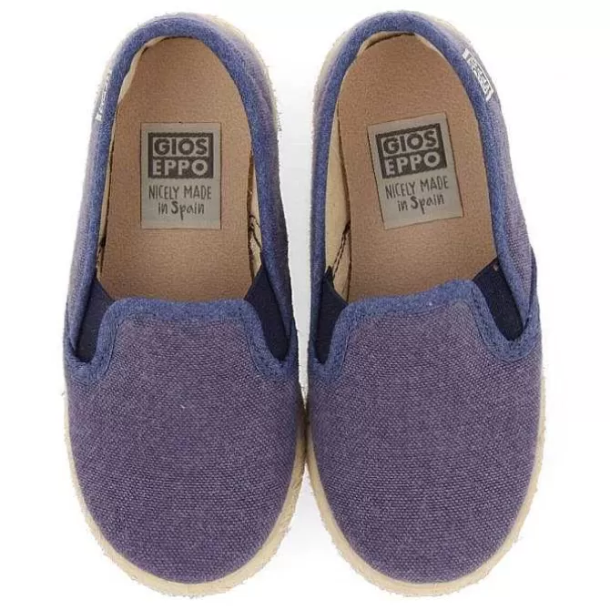 Bebe | Sneakers Bebe Nino<Gioseppo Alpargatas Orizaba Bebes Color Azul Marino Con Elasticos Laterales