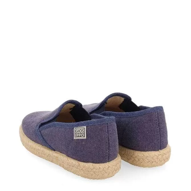 Bebe | Sneakers Bebe Nino<Gioseppo Alpargatas Orizaba Bebes Color Azul Marino Con Elasticos Laterales