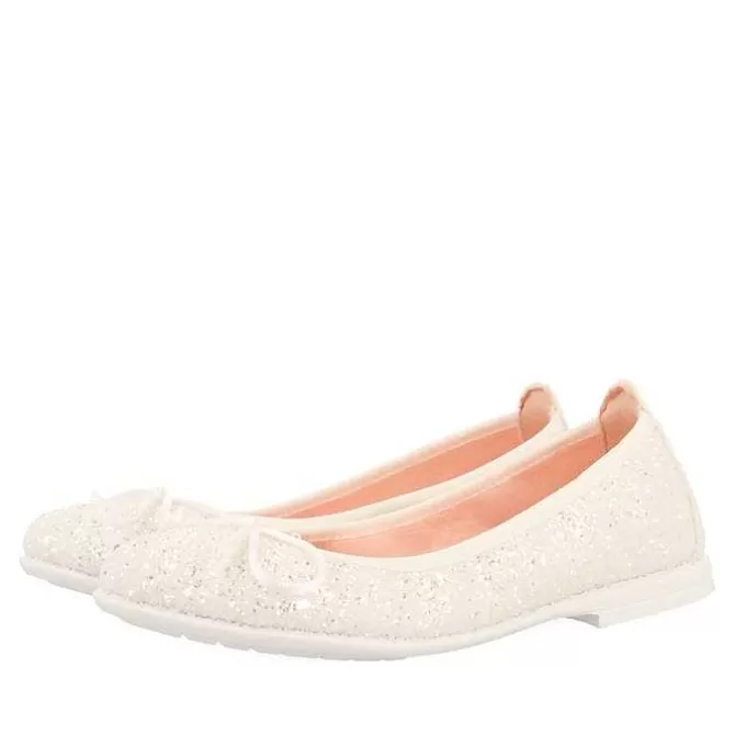 Niñas | Zapatos De Bailarina<Gioseppo Bailarinas Brillantes Blanco Nina Y Nino Kolonge