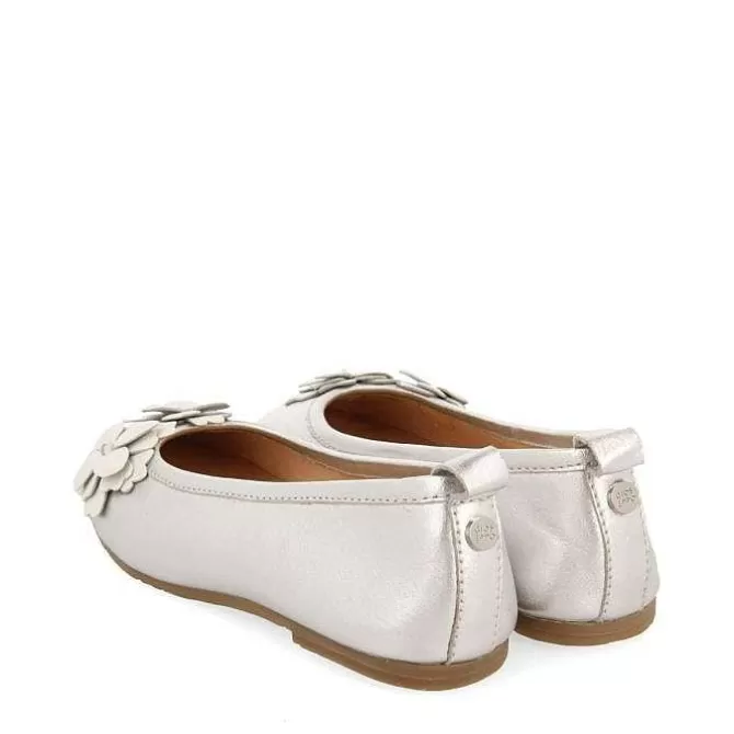 Niñas | Zapatos De Bailarina<Gioseppo Bailarinas Plata Con Decoracion Floral Para Nina Y Nino Pharr