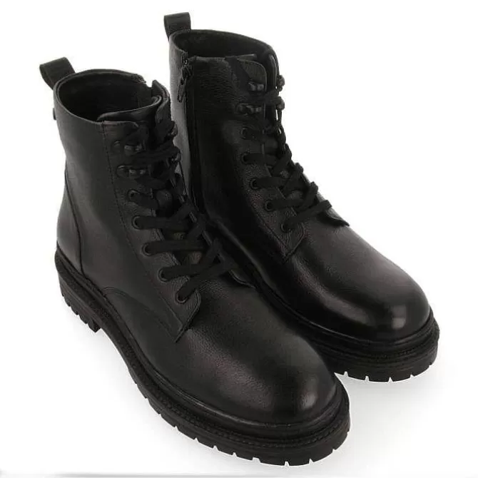 Botas<Gioseppo Botas De Hombre Dolton En Serraje Con Cordones En Color Negro