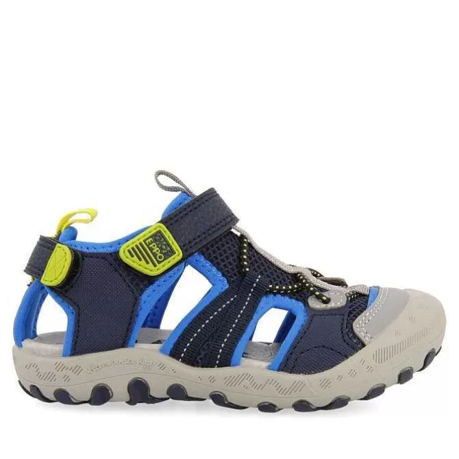 Niños | Chancletas<Gioseppo Chanclas Deportivas Estilo California Azules Con Decoraciones De Color Para Nino Y Nina Adrano
