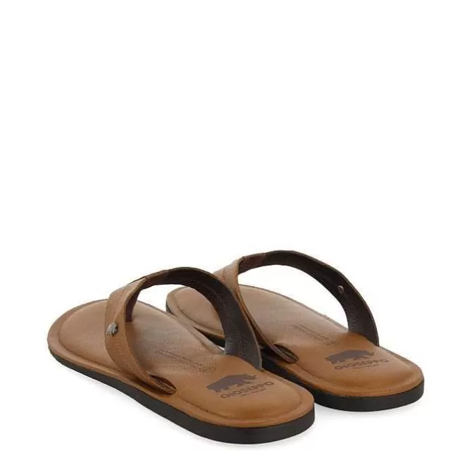 Chancletas<Gioseppo Chanclas Hombre Piel Piel Color Wasco