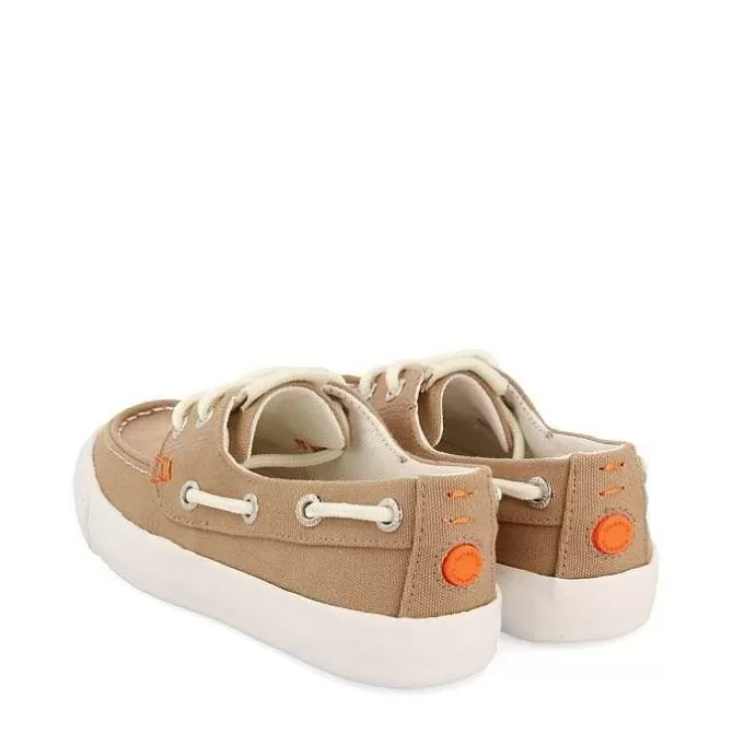 Niños | Zapatillas<Gioseppo Deportivo Estilo Nautico Color Beige Para Nino Y Nina Licata