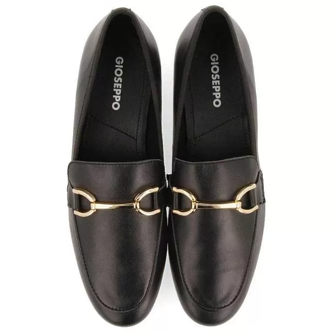 Bailarinas<Gioseppo Mocasines De Mujer Fraxern De Piel En Color Negro