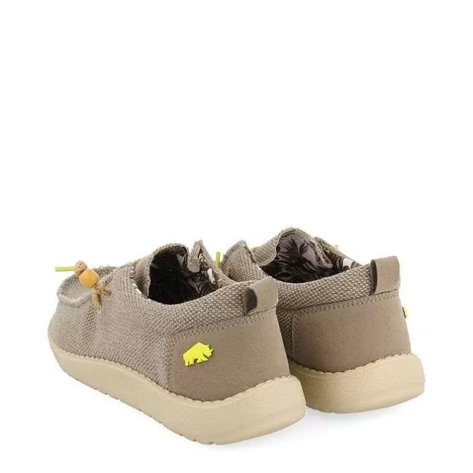 Mocasines<Gioseppo Mocasines Estilo Wallabee De Lona Y Yute Color Beige Vernonia