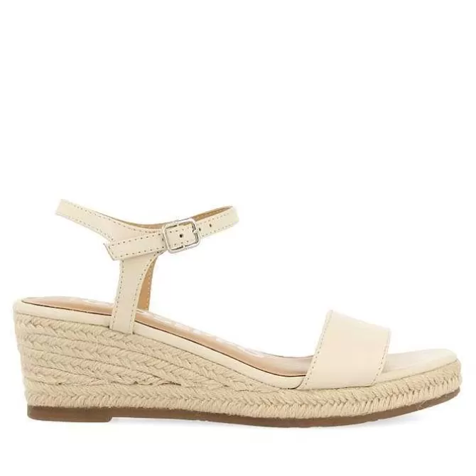 Sandalias Cuña<Gioseppo Sandalias Cuña Piel Blanco Rojo Mujer Yalaha