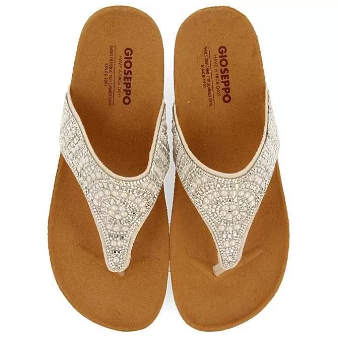 Chancletas<Gioseppo Sandalias De Cuña Con Tira Decorada Para Mujer Bodmin