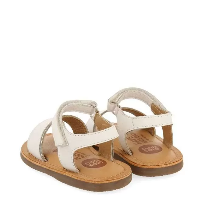 Bebe | Sandalias Bebe Nina<Gioseppo Sandalias De Piel Blanca Con Detalles Metalicos Para Bebe Aliko