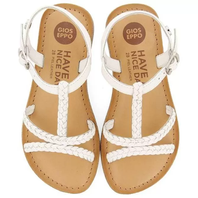 Niñas | Sandalias<Gioseppo Sandalias De Piel Blanca Con Trenzado Para Nina Y Nino Cinisi