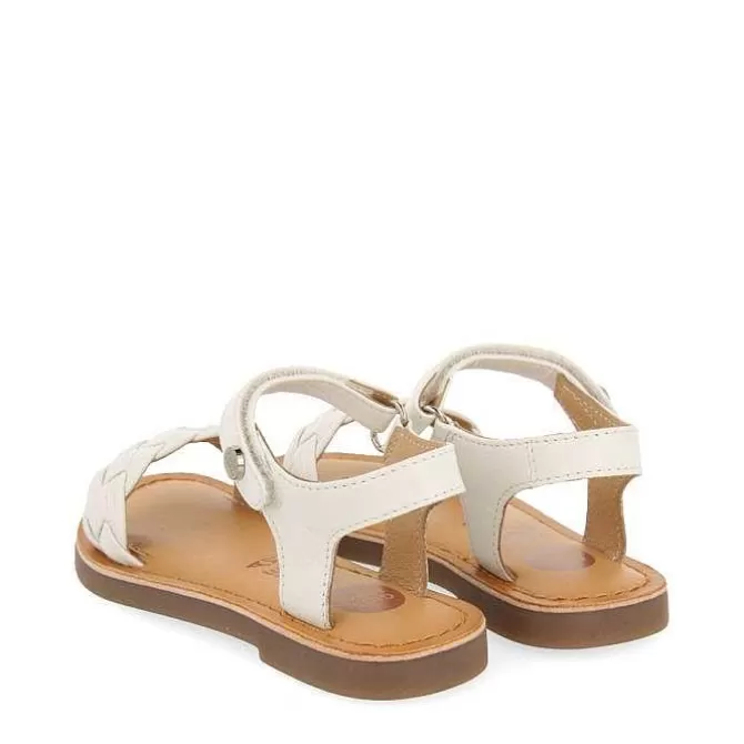 Niñas | Sandalias<Gioseppo Sandalias De Piel Blanca Con Trenzado Y Cierre Ajustable Para Nina Y Nino Manastir