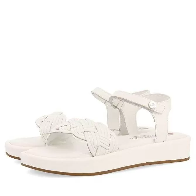 Niñas | Sandalias<Gioseppo Sandalias De Piel Blanca Con Trenzado Y Suela Voluminosa Para Nina Y Nino Shanico