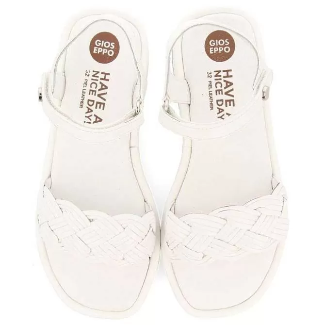 Niñas | Sandalias<Gioseppo Sandalias De Piel Blanca Con Trenzado Y Suela Voluminosa Para Nina Y Nino Shanico