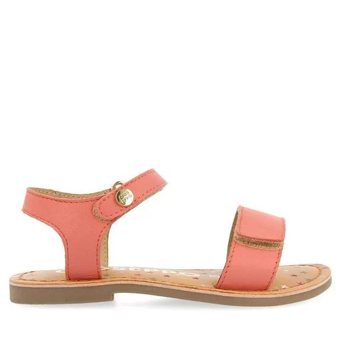 Niñas | Sandalias<Gioseppo Sandalias De Piel Color Coral Con Estampado Fantasia Para Nina Y Nino Gigean
