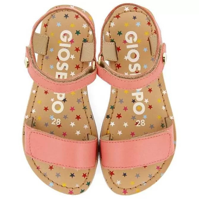 Niñas | Sandalias<Gioseppo Sandalias De Piel Color Coral Con Estampado Fantasia Para Nina Y Nino Gigean