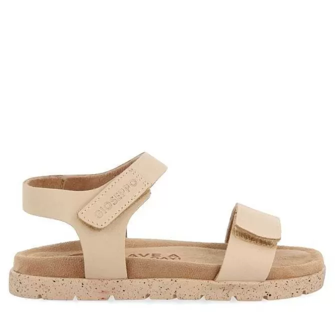 Niñas | Chancletas<Gioseppo Sandalias De Piel Color Nude Con Cierres Ajustables Y Suela Tipo Bio Para Nino Y Nina Bude