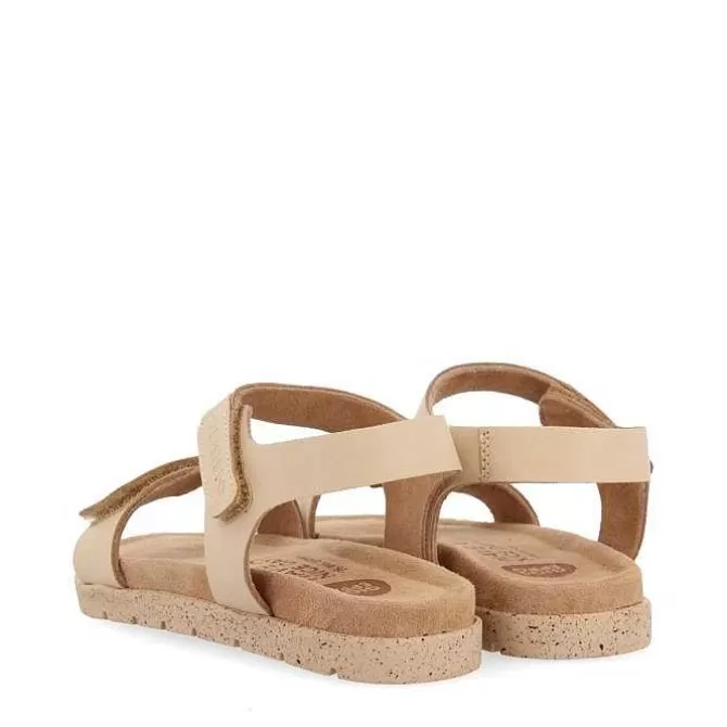 Niñas | Chancletas<Gioseppo Sandalias De Piel Color Nude Con Cierres Ajustables Y Suela Tipo Bio Para Nino Y Nina Bude