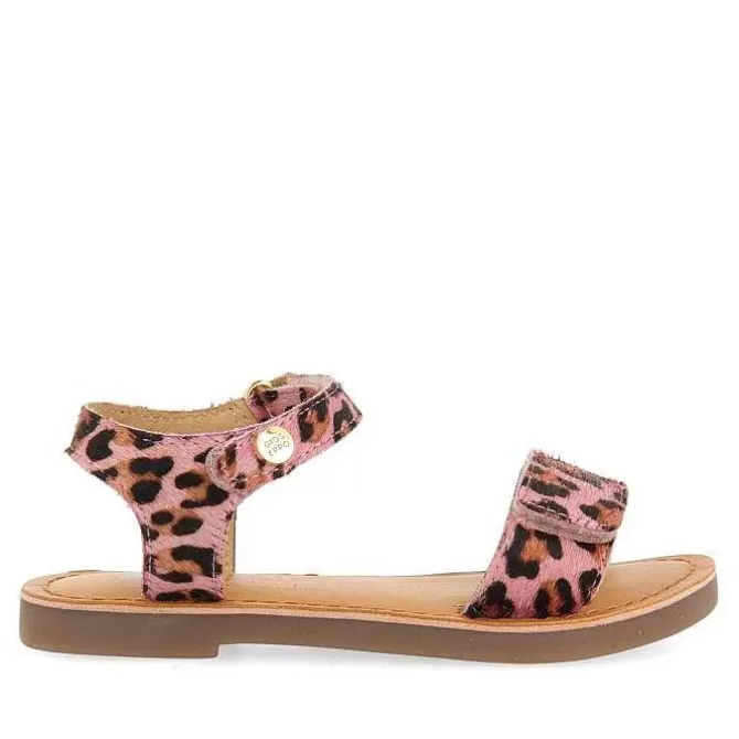 Niñas | Sandalias<Gioseppo Sandalias De Piel Con Estampado Animal Y Cierre Ajustable Para Nina Selite