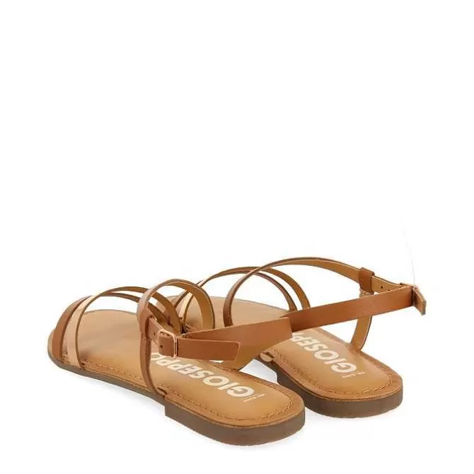 Sandalias Planas<Gioseppo Sandalias De Piel Con Tiras De Piel Y Metalicas Para Mujer Bargeme