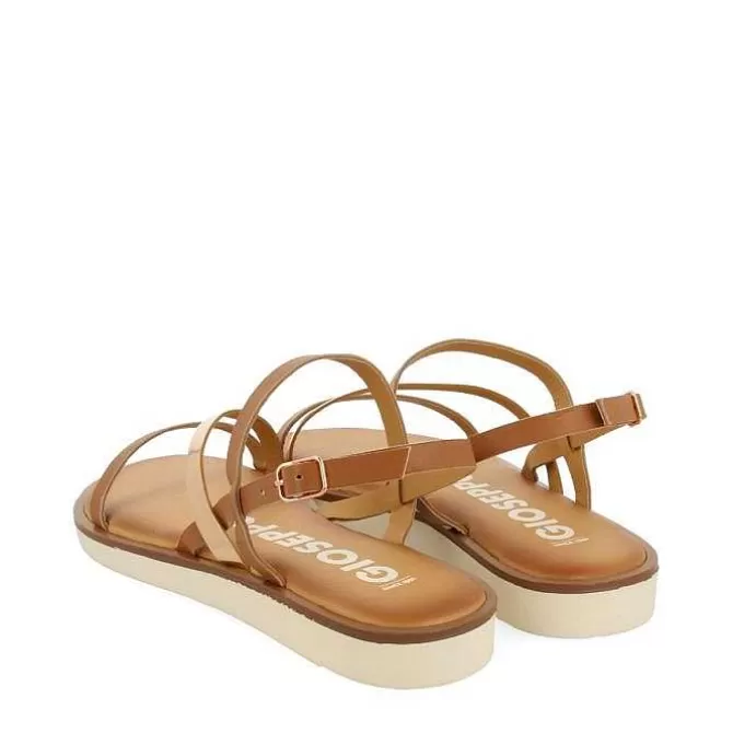 Sandalias Planas<Gioseppo Sandalias De Piel Con Tiras De Piel Y Metalicas Para Mujer Carbis