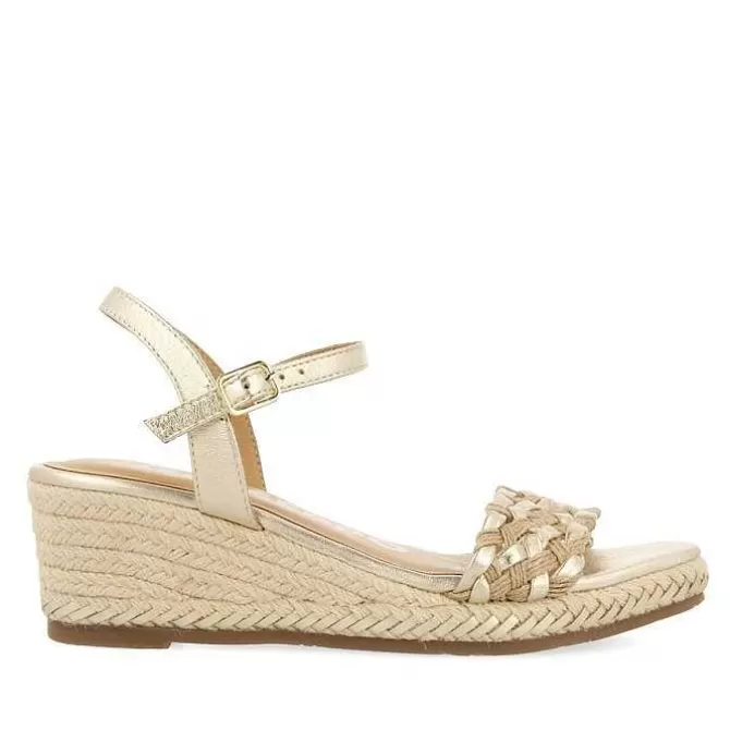 Sandalias Cuña<Gioseppo Sandalias De Piel Con Trenzado Bicolor Y Cuña De Yute Para Mujer Sunol