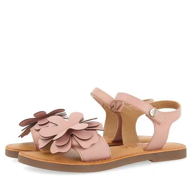 Niñas | Sandalias<Gioseppo Sandalias De Piel Rosa Con Adornos De Flores Para Nina Y Nino Cres