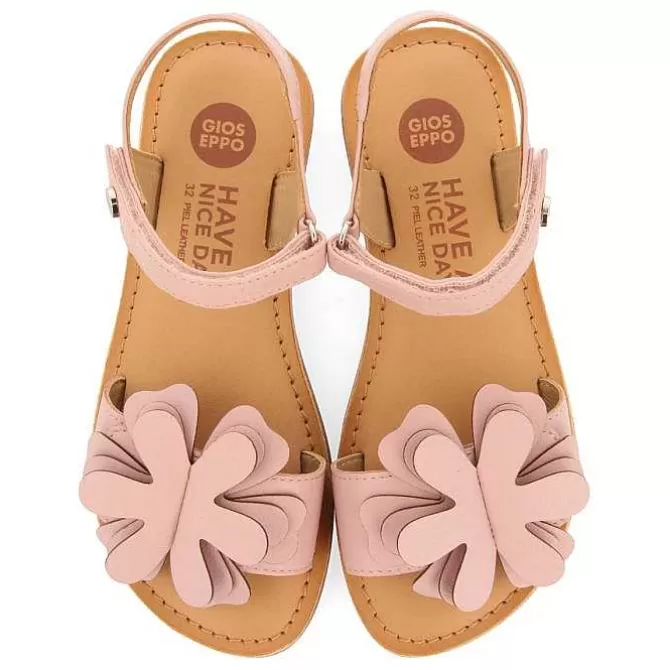 Niñas | Sandalias<Gioseppo Sandalias De Piel Rosa Con Adornos De Flores Para Nina Y Nino Cres