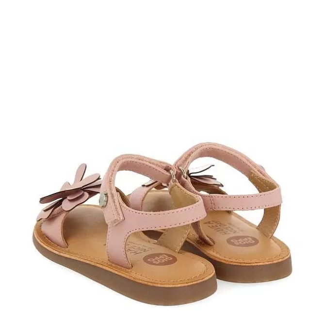 Niñas | Sandalias<Gioseppo Sandalias De Piel Rosa Con Adornos De Flores Para Nina Y Nino Takilma
