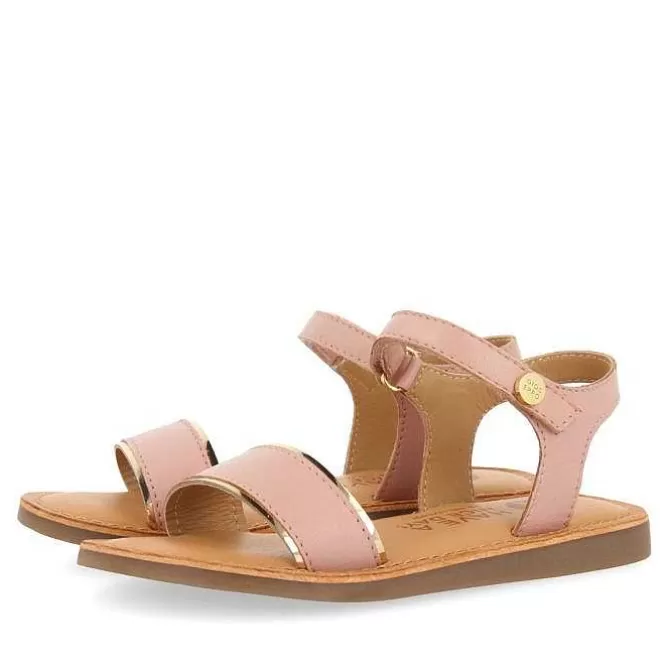 Niñas | Sandalias<Gioseppo Sandalias De Piel Rosa Con Detalles Metalizados Para Nina Y Nino Kavaje