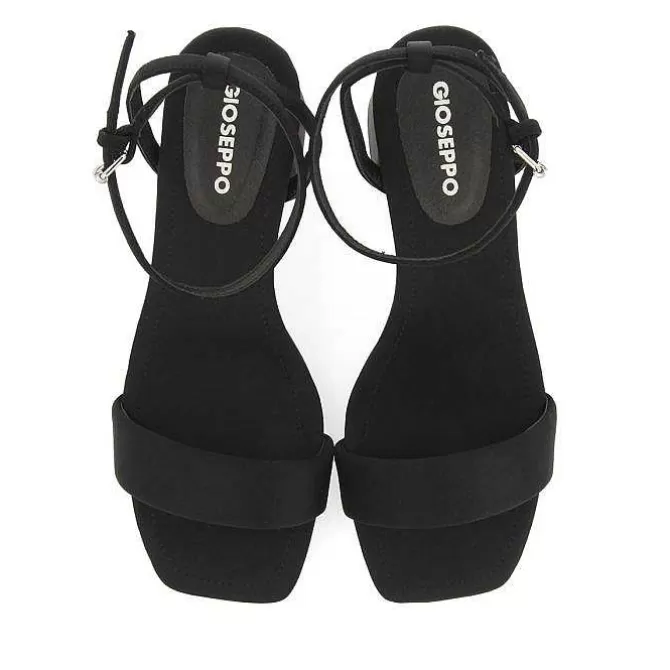 Sandalias Tacon<Gioseppo Sandalias De Tacon Negro Y Tira Acolchada Para Mujer Giarre