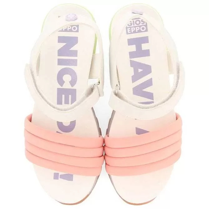 Niñas | Sandalias<Gioseppo Sandalias Deportivas Blancas Con Detalles Multicolor Para Nina Y Nino Clapiers