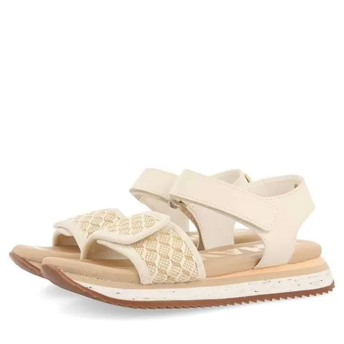 Niñas | Sandalias<Gioseppo Sandalias Deportivas Con Rafia Blanco Rojo Para Nina Y Nino Melan