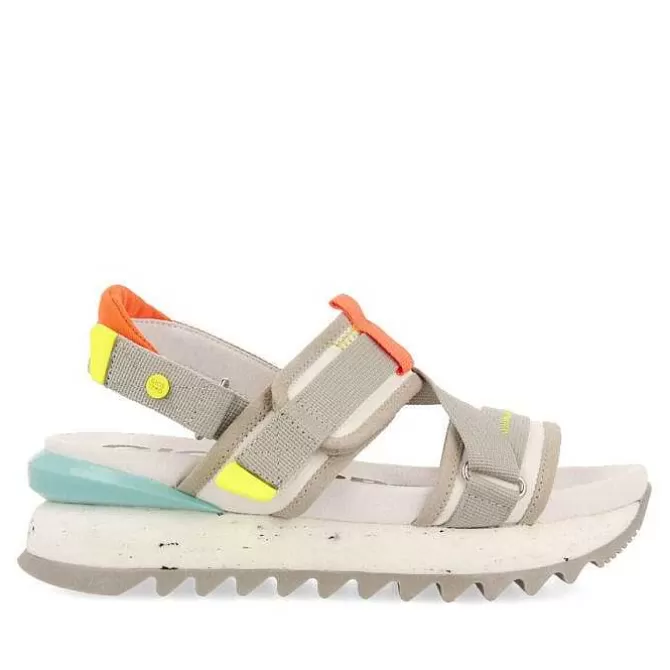 Sandalias Deportivas<Gioseppo Sandalias Deportivas De Mujer Blaru En Blanco Y Gris.