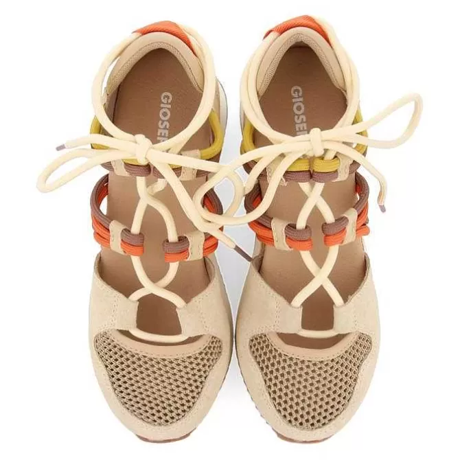 Sandalias Deportivas<Gioseppo Sandalias Deportivas Estilo Alpargata Con Cuña Beige Para Mujer Iona