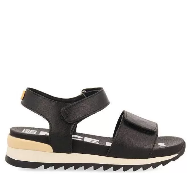 Niñas | Sandalias<Gioseppo Sandalias Deportivas Negras Detalle Amarillo Para Nina Y Nino Looe