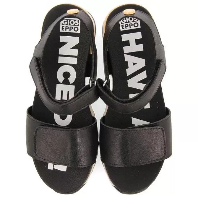 Niñas | Sandalias<Gioseppo Sandalias Deportivas Negras Detalle Amarillo Para Nina Y Nino Looe