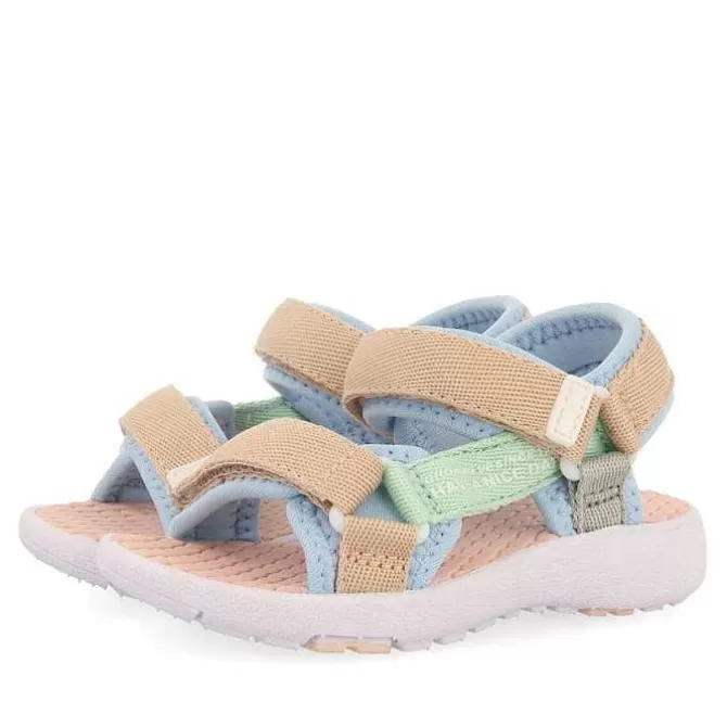 Bebe | Sandalias Bebe Nina<Gioseppo Sandalias Deportivas Rochedo Bebes Turquesa Con Lazos Multicolor