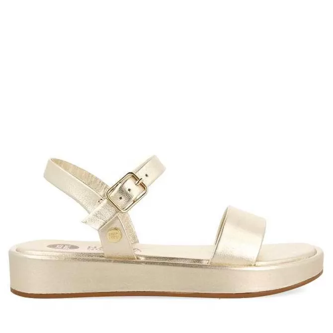 Niñas | Sandalias<Gioseppo Sandalias Doradas De Piel Y Piso Con Volumen Para Nina Y Nino Sheze