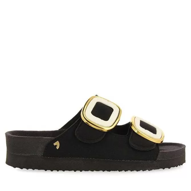 Sandalias Planas<Gioseppo Sandalias Estilo Bio Blanco Decorado Joya Budaors Mujer