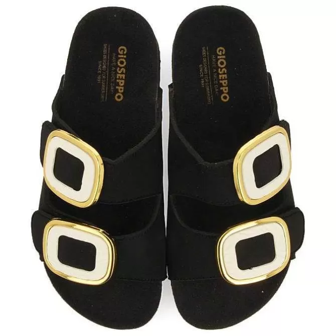 Sandalias Planas<Gioseppo Sandalias Estilo Bio Blanco Decorado Joya Budaors Mujer