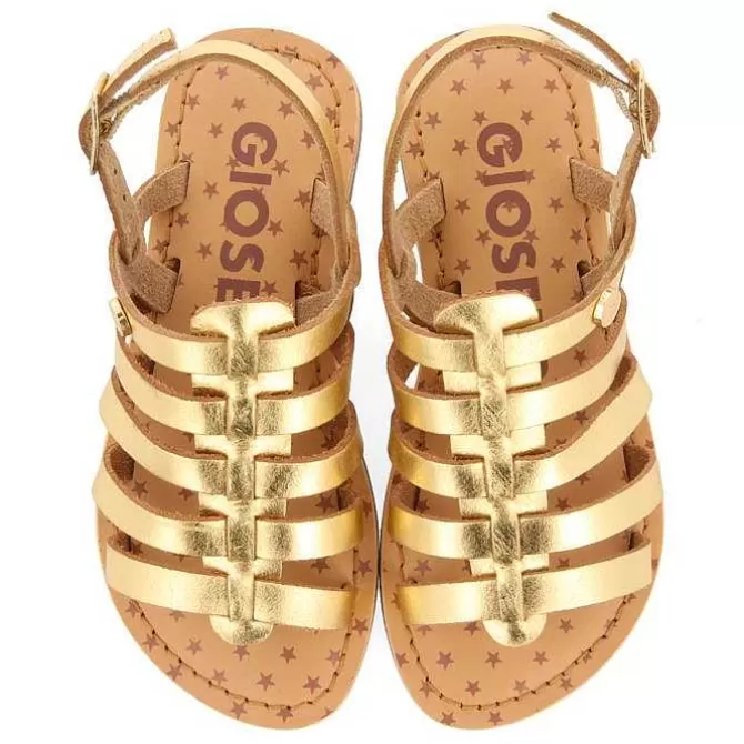 Niñas | Sandalias<Gioseppo Sandalias Estilo Romano Piel Dorada Nina Y Nino Leni