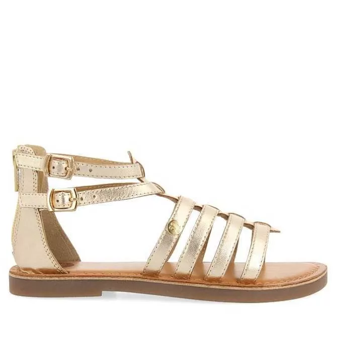 Niñas | Sandalias<Gioseppo Sandalias Estilo Romano Piel Plata Nina Y Nino Benicia
