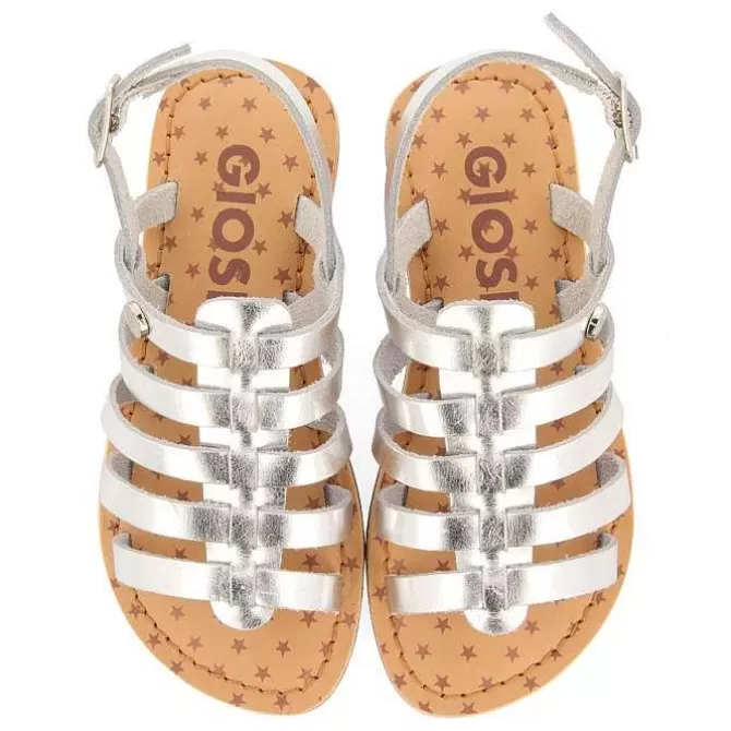 Niñas | Sandalias<Gioseppo Sandalias Estilo Romano Piel Plata Nina Y Nino Leni