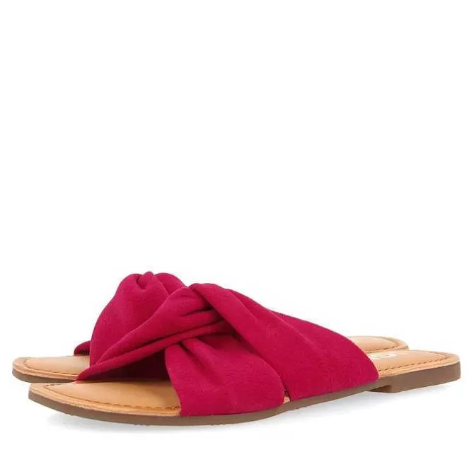 Sandalias Planas<Gioseppo Sandalias Estilo Slance De Piel Fucsia Para Mujer Agira