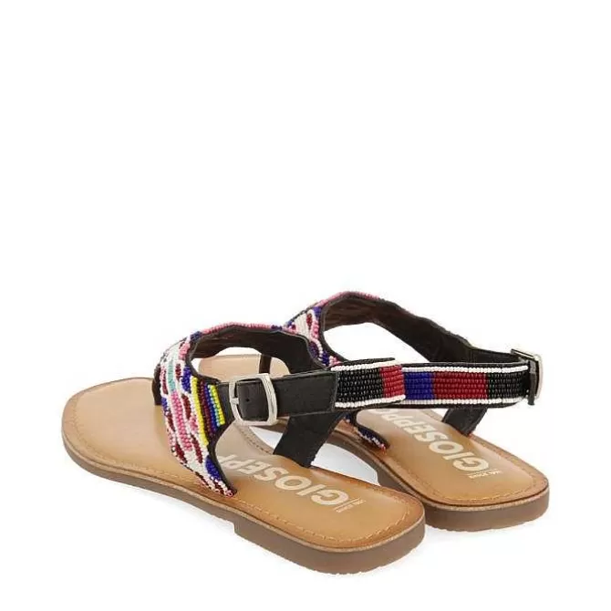 Sandalias Planas<Gioseppo Sandalias Etnicas Con Piedras Multicolor Para Mujer Saitash