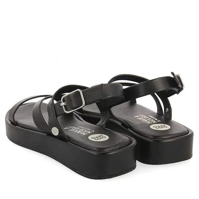 Niñas | Sandalias<Gioseppo Sandalias Negras De Piel Con Tiras Y Suela Con Volumen Para Nina Y Nino Coulee