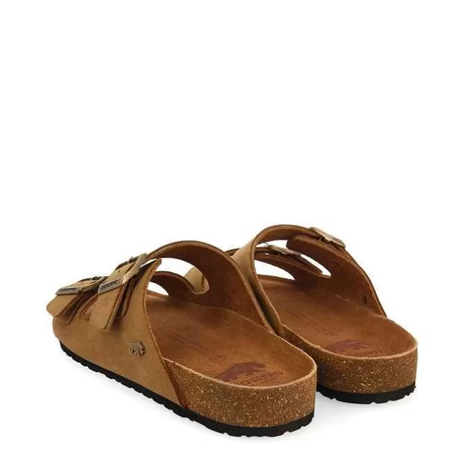 Chancletas<Gioseppo Sandalias Piel Color Piel Con Suela Bio Para Hombre Vizzini