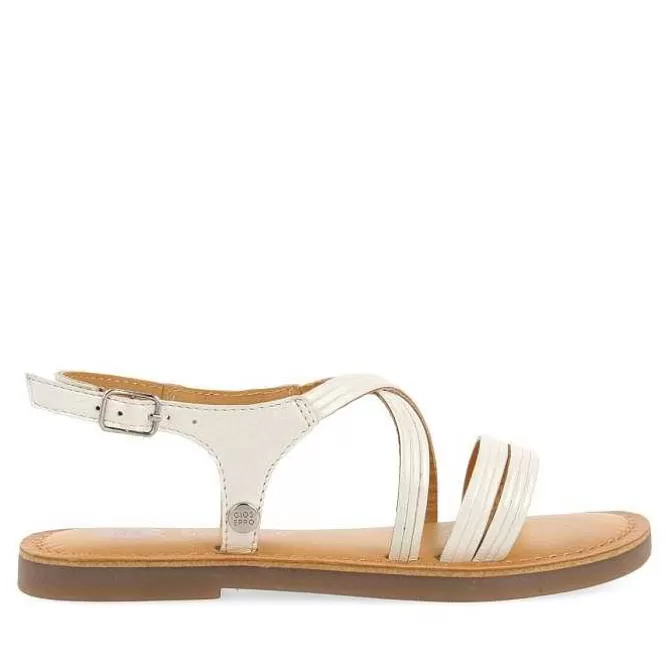 Niñas | Sandalias<Gioseppo Sandalias Tiras Tubulares De Piel Blancas Para Nina Y Nino Anexo